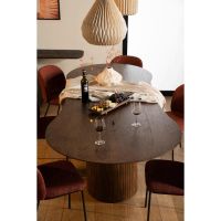 Organische eettafel Jordy - mangohout - 200x110 cm