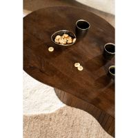 Organische salontafel Jordy - mangohout - 130x70 cm