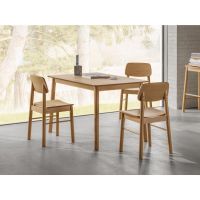 Elin eetkamerstoel | naturel oak onderstel | matt oak - naturel