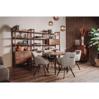 Falcone wandkast lage deur - 90 cm - bruin