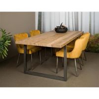 Tower Living Lucca eettafel dichte poot - 200 cm - naturel