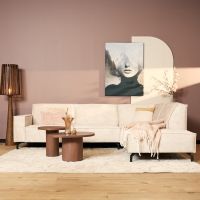 MySofa Floris 2,5 zits + Divan rechts - beige velvet