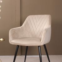 DS4U Gaby armstoel velvet champagne - OUTLET B