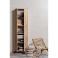 New Gravure hoge kast met lade eiken blanke lak van het woonmerk WOOOD