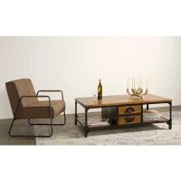 Tower Living Basto salontafel - 135 cm - bruin