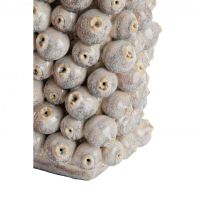 Nitali vaas deco 24,5x18,5x37,5 cm - keramiek zand