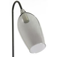 Lukaro vloerlamp 67x30,5x160 cm - glas smoke/mat zwart