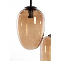 Mezza hanglamp 3L E14 Ø30x23 cm - glas bruin