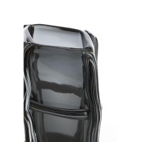 Ashoro vaas 19x14x22 cm - glas grijs