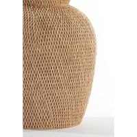 Vedella vaas deco Ø26x28 cm - licht bruin