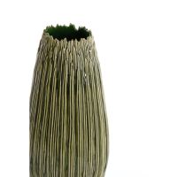Kopra vaas deco Ø18x36,5 cm - keramiek donkergroen