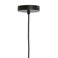 Pleated hanglamp Ø60x23 cm - zwart/naturel