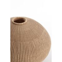 Vallerie vaas deco Ø35x26,5 cm - lichtbruin - OUTLET B