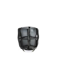 Ashoro vaas 19x14x22 cm - glas grijs