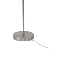 Vancouver tafellamp Ø15x56,5 cm - nikkel satijn-glas