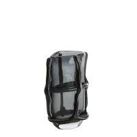 Ashoro vaas 20,5x13x29 cm - glas grijs