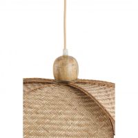 Lavrio hanglamp Ø60,5x30,5 cm - webbing naturel+hout