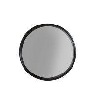Janice ronde spiegel M - zwart