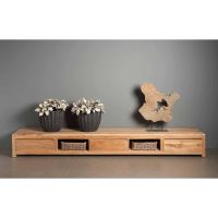 Tower Living Corona tv-meubel - 300 cm - bruin