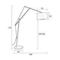 Puur Kiana vloerlamp - zwart