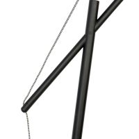 Puur Kiana vloerlamp - zwart