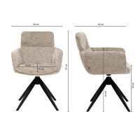 Kick Niek draaistoel - beige