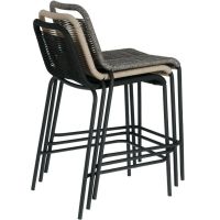 LaForma Glenville barstoel 62 cm beige