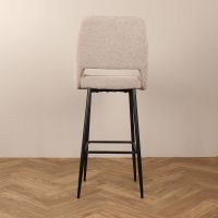 DS4U Lenon barkruk bouclé 2.0 - 75 cm  - beige - OUTLET B