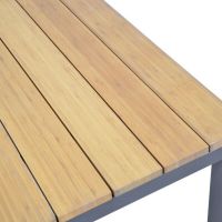 Donnan loungeset aluminium/bamboo grijs