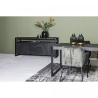 Norris dressoir 180 cm - zwart