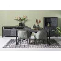 Norris dressoir 180 cm - zwart