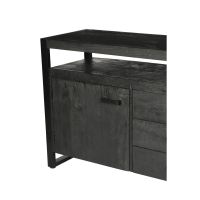 Norris dressoir 180 cm - zwart
