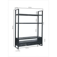 Norris tv-kast 150 cm - zwart