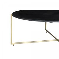 Salontafel Anthony 110 cm - zwart/goud