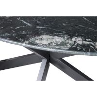 Eettafel Marble Zwart 180 cm Ovaal