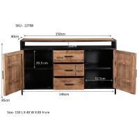 Sturdy dressoir 150x40 cm