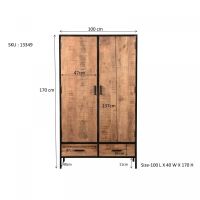 Sturdy wandkast 100x170 cm