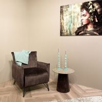 Valentino ronde bijzettafel - Ø45 cm - beige