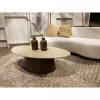 Valentino ovale salontafel - 120 cm - beige