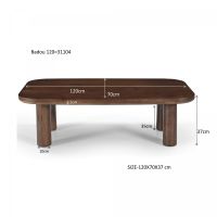Badou salontafel 120 cm - bruin