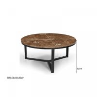 Senna salontafel 60 cm - hout - bruin