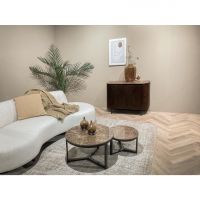 Senna salontafel 80 cm - hout - bruin