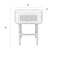 Michella nachtkastje - beige