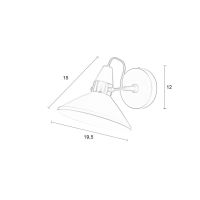 Miriam wandlamp - zwart