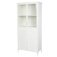 Miya wandkast hoog 2-deurs wit van het woonmerk Puur