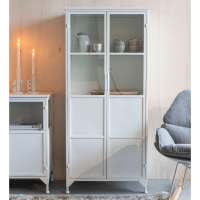 Miya wandkast hoog 2-deurs wit van het woonmerk Puur