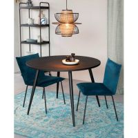 Mora eettafel rond 110 cm zwart