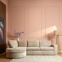 Almo 2,5-zitsbank divan links - beige