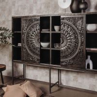 Casina opbergkast - 200 cm - zwart