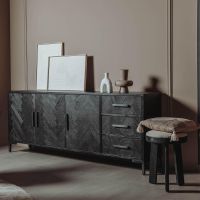 Tower Living Ziano dressoir - 220 cm - zwart